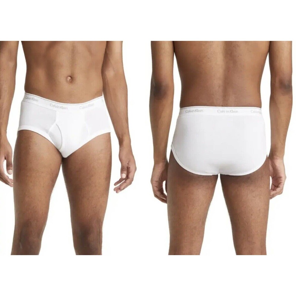 Calvin Klein CK Classic Cotton Briefs Underwear 3 Pack WHITE Size EXTRA LARGE